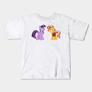 Pony Twilight and Sunset 2 Kids T-Shirt